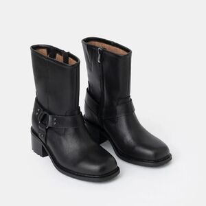 Leather Drifter Motor Boots - NWB 12WW